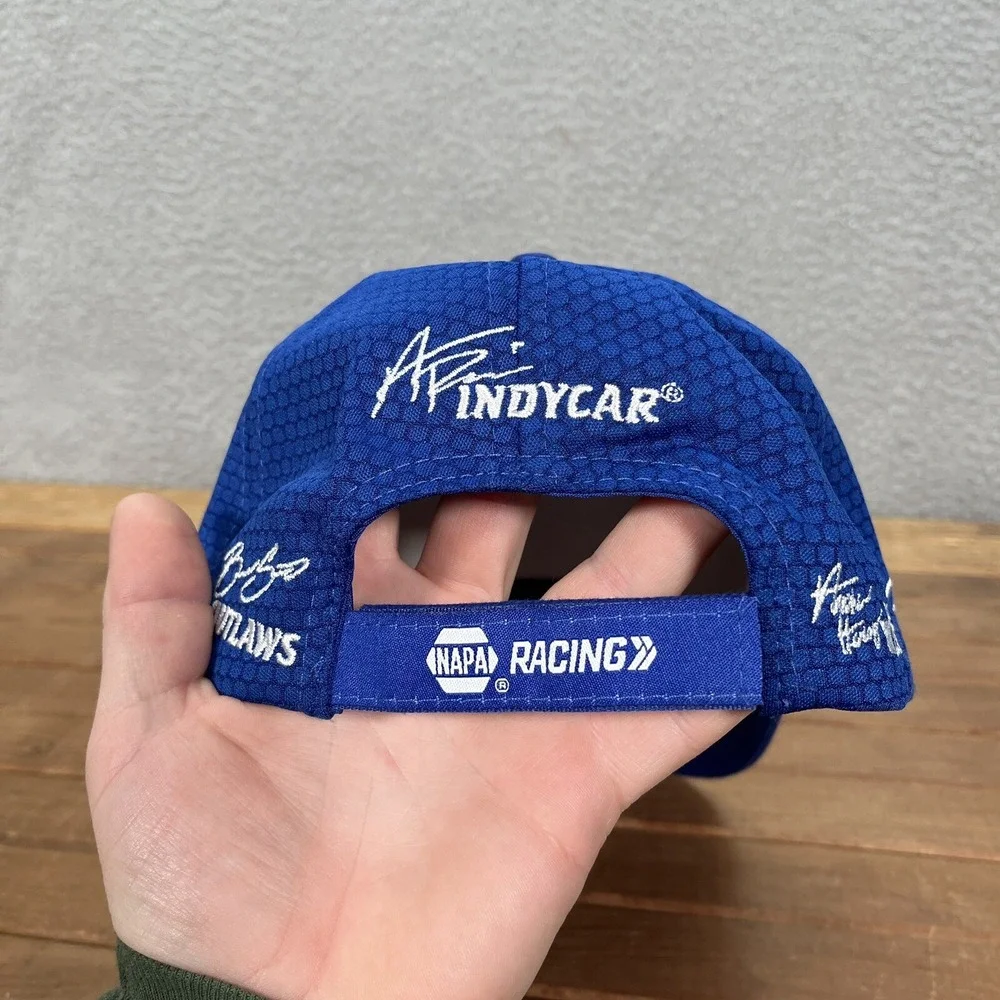 NAPA‎ Racing Hat Adult Blue White Strap Back Cap NASCAR Mechanic Garage Workwear